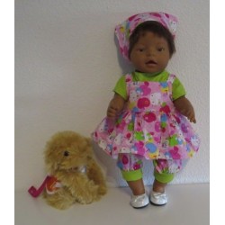 uitgebreide set hello kitty roze baby born 43cm