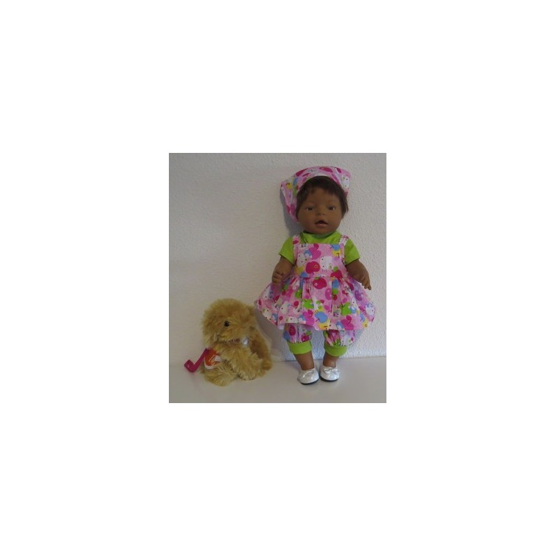 uitgebreide set hello kitty roze baby born 43cm