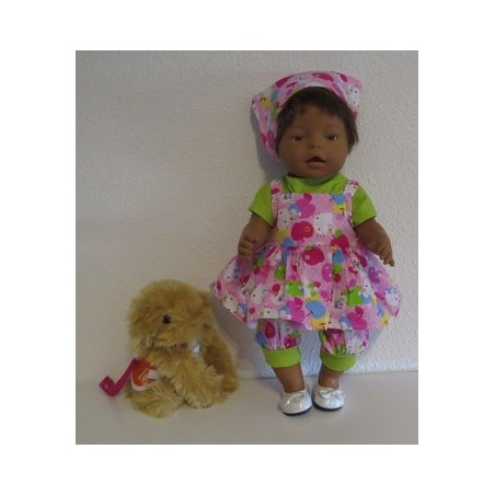 uitgebreide set hello kitty roze baby born 43cm