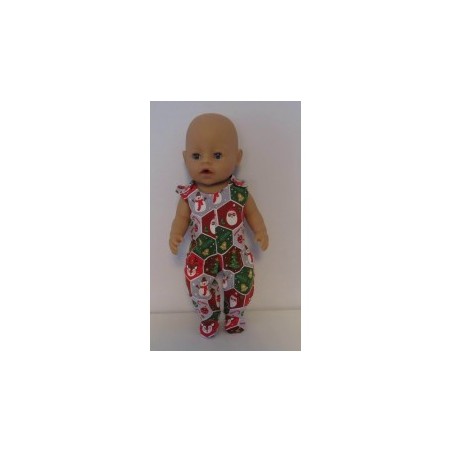 babypak kerst rood baby born 43cm