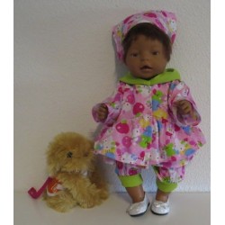 uitgebreide set hello kitty roze baby born 43cm
