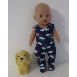 babypak blauw eend baby born 43cm
