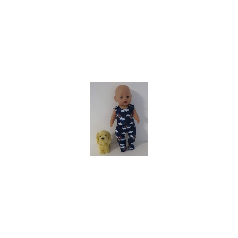 babypak blauw eend baby born 43cm