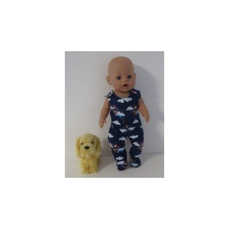 babypak blauw eend baby born 43cm