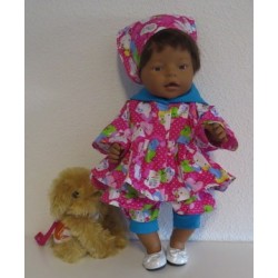 uitgebreide set hello kitty hard roze baby born 43cm