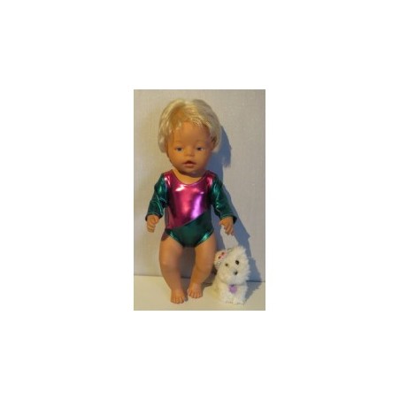 turnpakje hard roze groen baby born 43cm