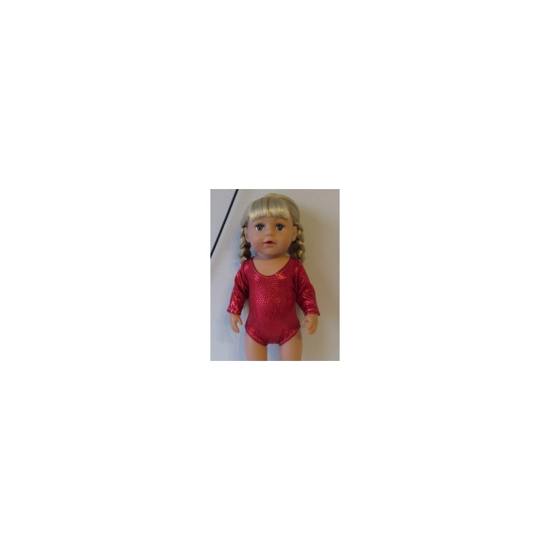 turnpakje rood slangen print baby born 43cm