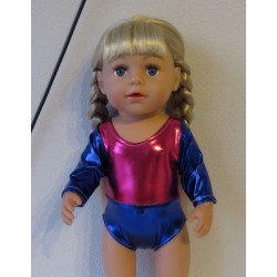 turnpakje hard roze blauw baby born 43cm
