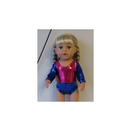 turnpakje hard roze blauw baby born 43cm