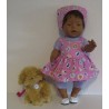 uitgebreide set roze dieren baby born 43cm