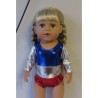 turnpakje blauw rood zilver baby born 43cm