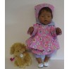 uitgebreide set roze dieren baby born 43cm