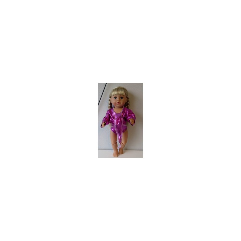 turnpakje hard roze met vest baby born 43cm