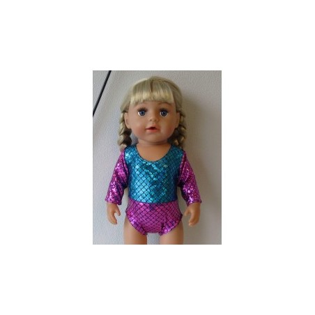 turnpakje blauw roze baby born 43cm