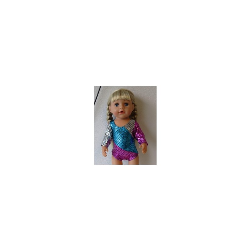 turnpakje blauw roze zilver baby born 43cm
