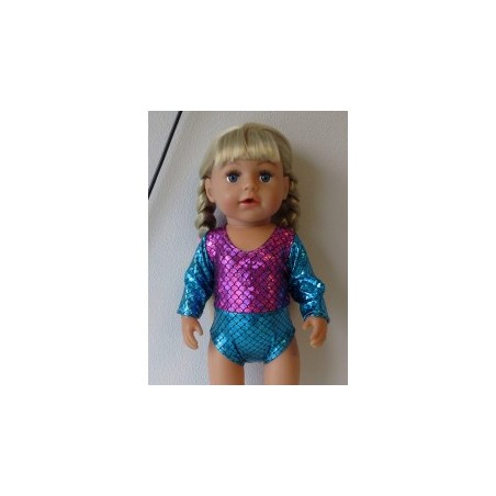 turnpakje roze blauw baby born 43cm