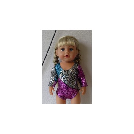 turnpakje roze blauw zilver baby born 43cm