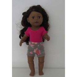 balletpakje grijs roosjes baby born 43cm