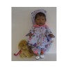 uitgebreide set blauw met hartjes baby born 43cm