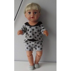 balletpakje zwart sterren baby born 43cm