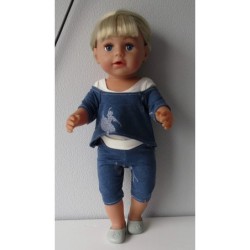 balletpakje blauw ballet baby born 43cm