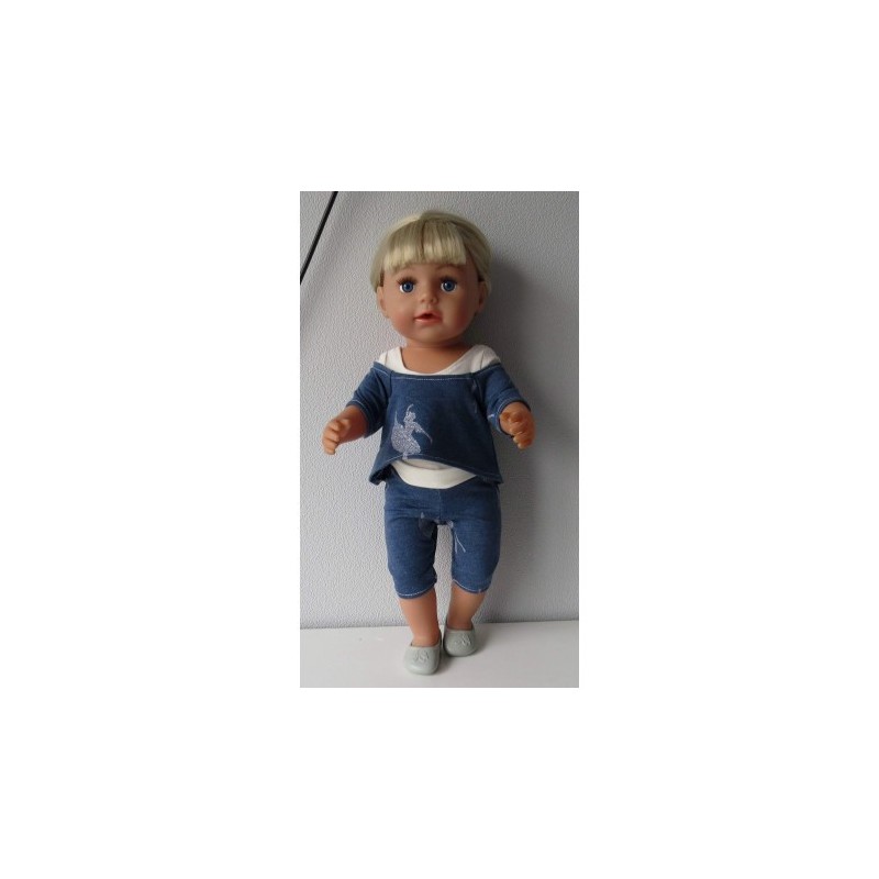 balletpakje blauw ballet baby born 43cm