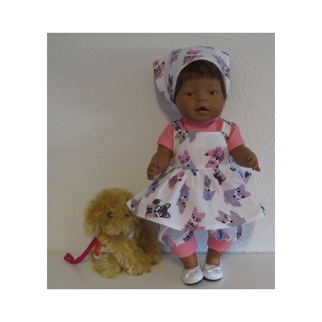 uitgebreide set vossen baby born 43cm