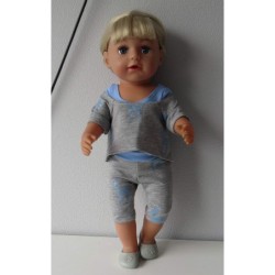 balletpakje blauw hertje baby born 43cm
