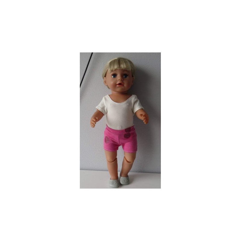 balletpakje hard roze polka dots baby born 43cm