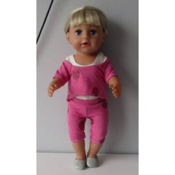 balletpakje hard roze polka dots baby born 43cm