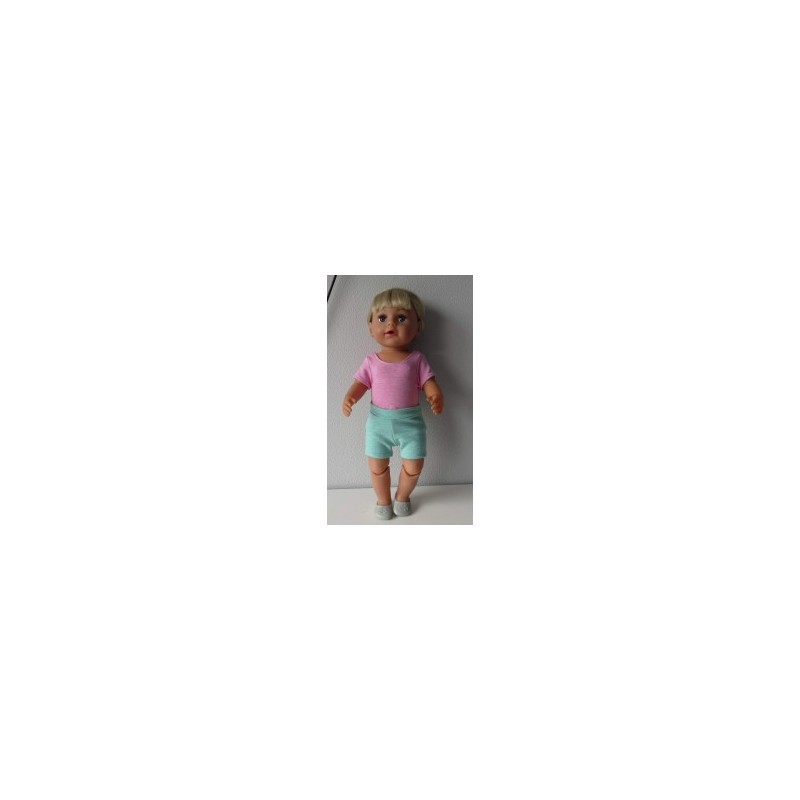 balletpakje groen met roze baby born 43cm