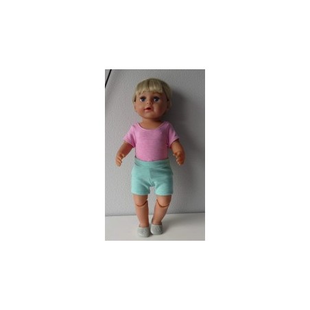 balletpakje groen met roze baby born 43cm