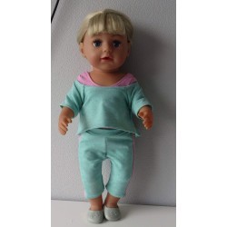 balletpakje groen baby born 43cm