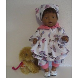uitgebreide set vossen baby born 43cm