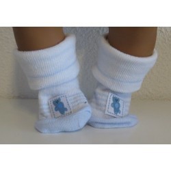 sokjes blauw met beertje baby born 43cm