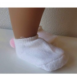 sokjes met roze pompom baby born 43cm