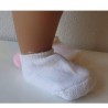 sokjes met roze pompom baby born 43cm