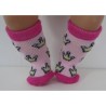 sokjes roze met kroontjes baby born 43cm