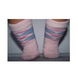 sokjes roze geruit baby born 43cm