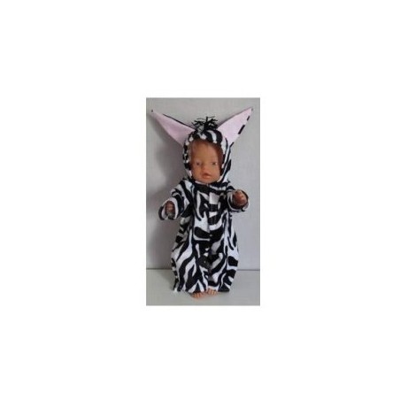 dierenpak zeebra baby born 43cm