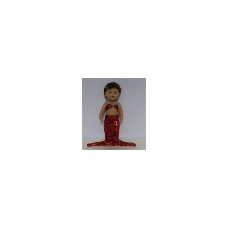 meermin rood baby born 43cm