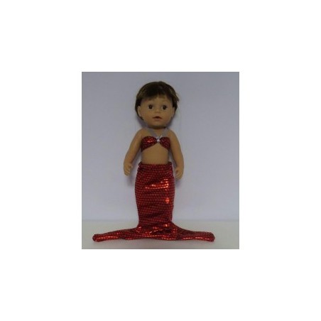 meermin rood baby born 43cm