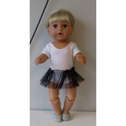 losse tutu zwart baby born 43cm