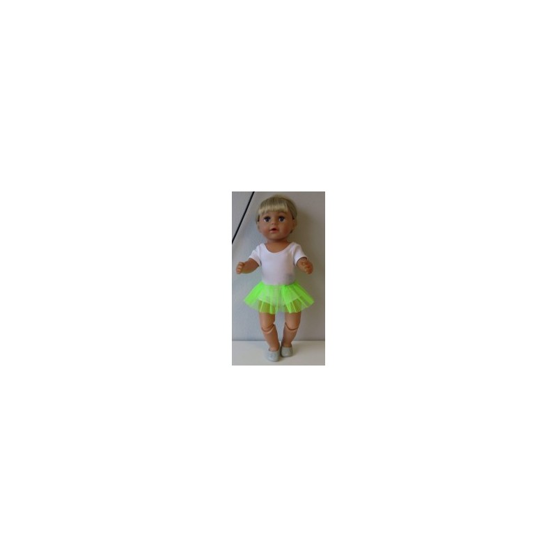 losse tutu fel groen baby born 43cm