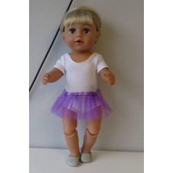 losse tutu paars baby born 43cm