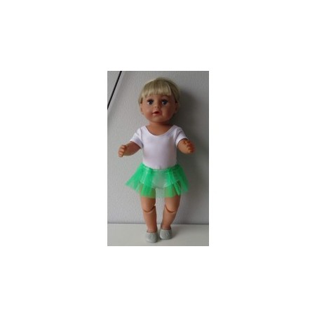 losse tutu gras groen baby born 43cm
