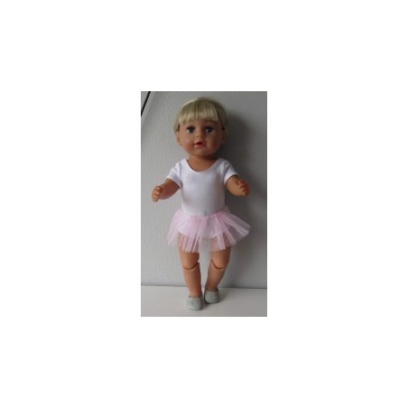 losse tutu licht roze baby born 43cm