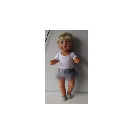 losse tutu grijs baby born 43cm