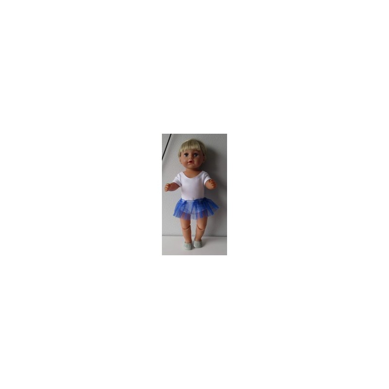 losse tutu donker blauw baby born 43cm
