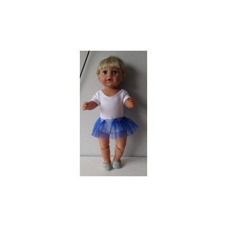 losse tutu donker blauw baby born 43cm